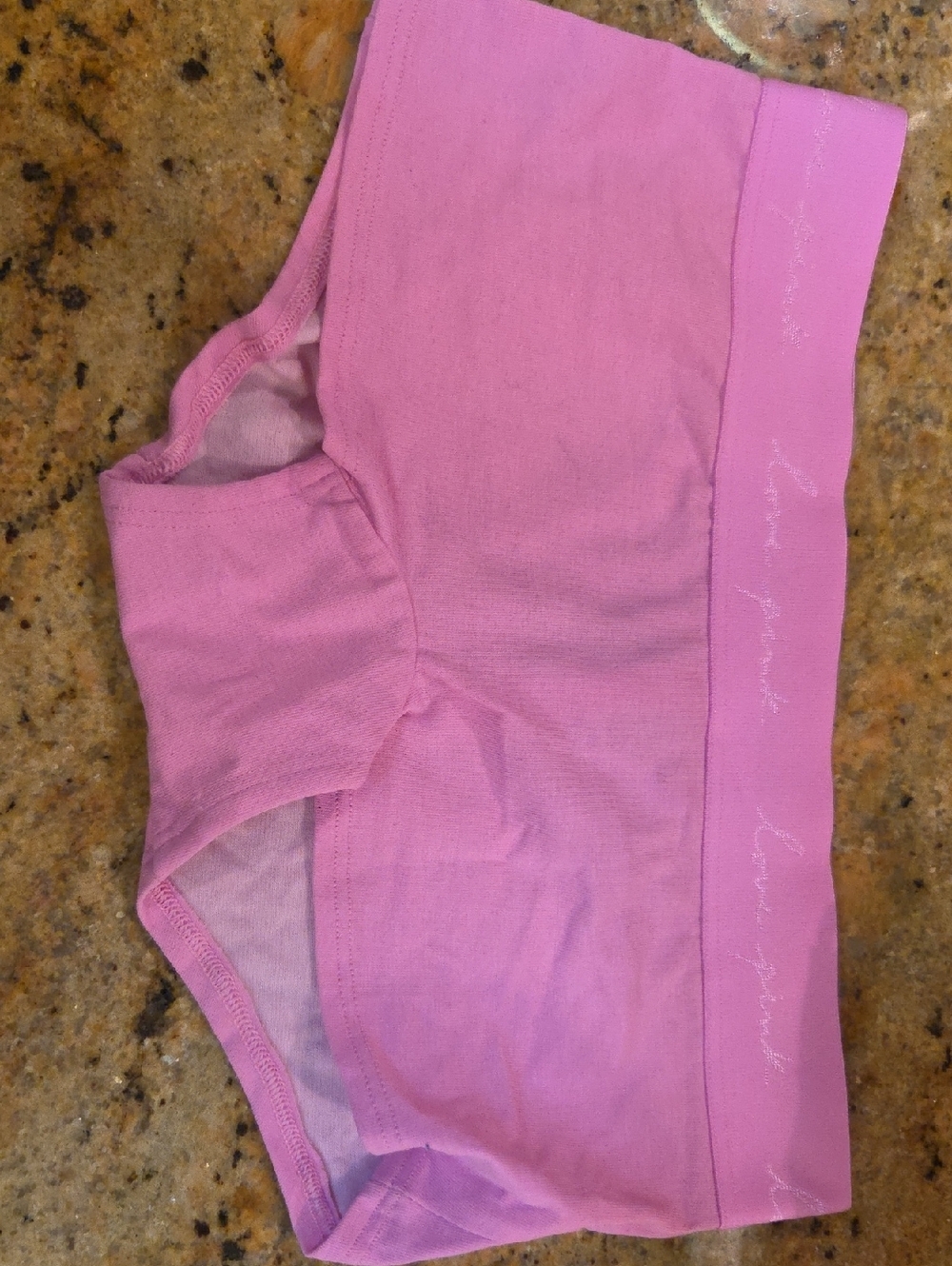 PINK Victoria's Secret Light Pink Seamless Cotton-Blend Boyshorts